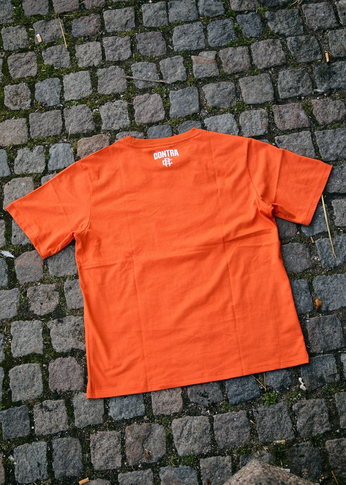 Orange spellout tee