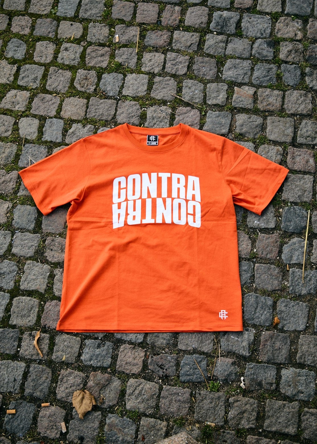 Orange spellout tee